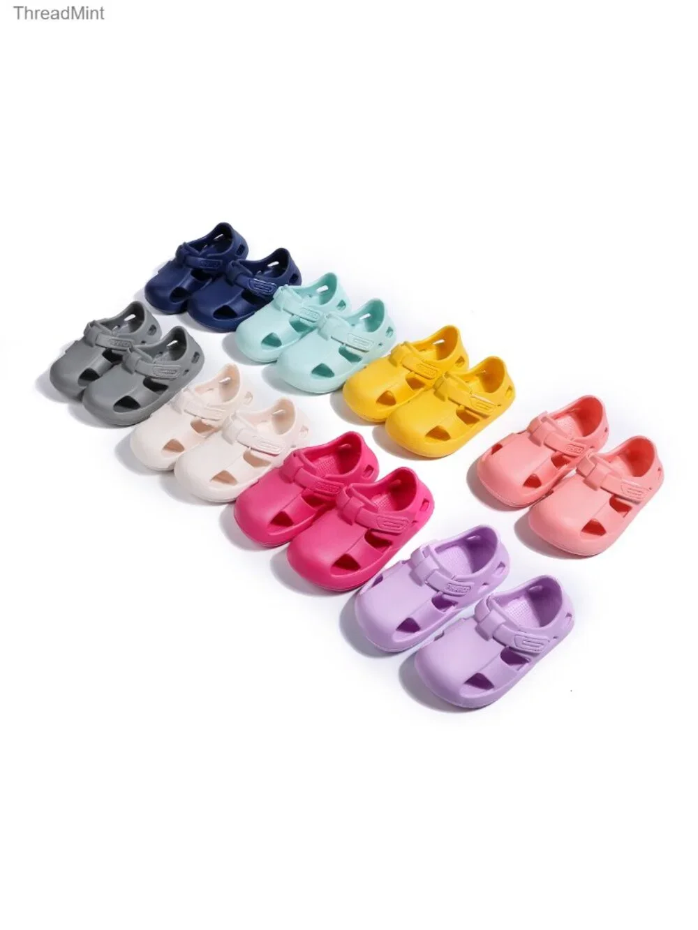 Toddler Water Sandals Boys Girls Quick-Dry EVA Hook & Loop Non-Slip